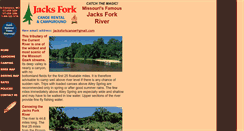 Desktop Screenshot of jacksforkcanoe.com